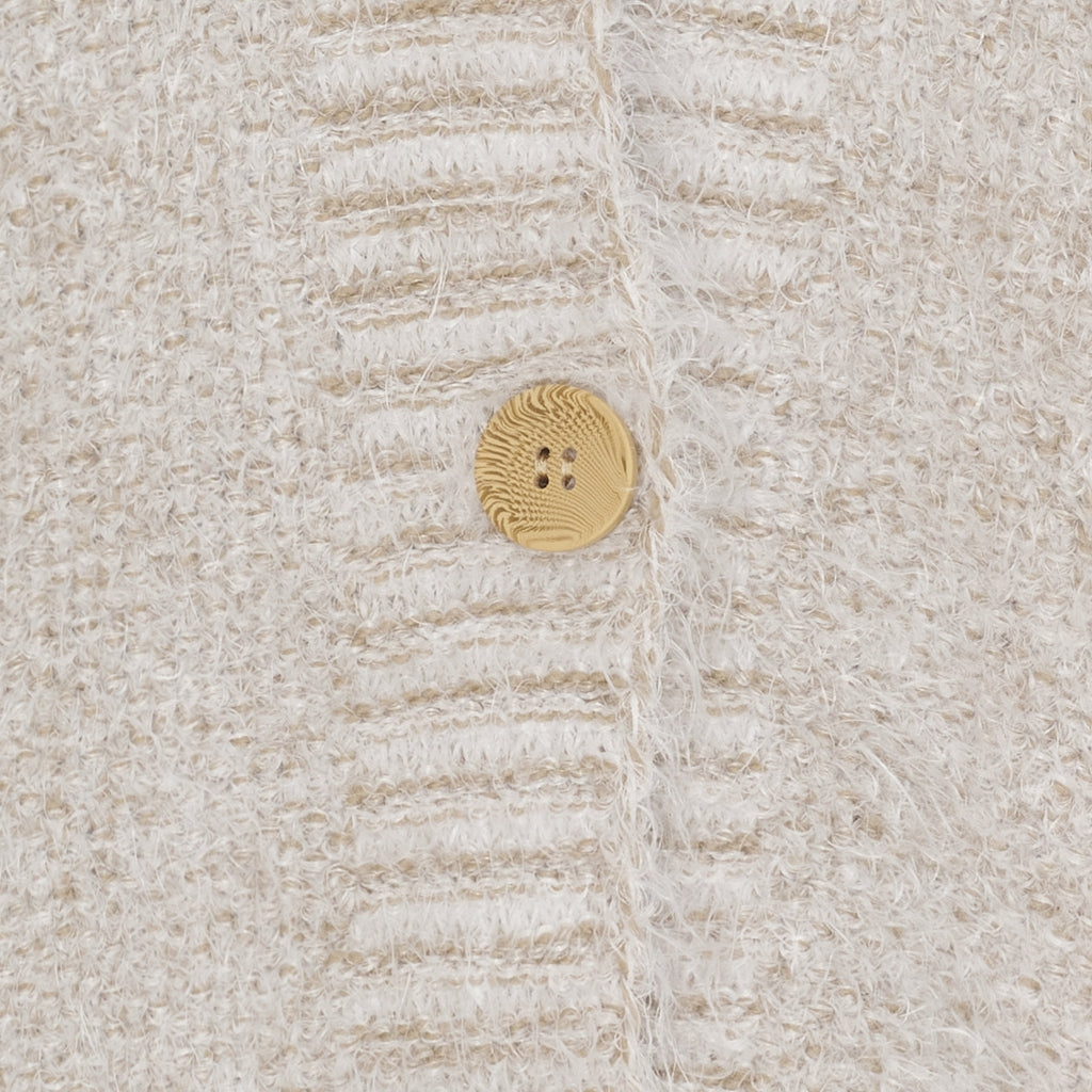 MARTA DU CHATEAU Marta du Chateau dam stickad tröja MdcDakota 809 Cardigan Fango