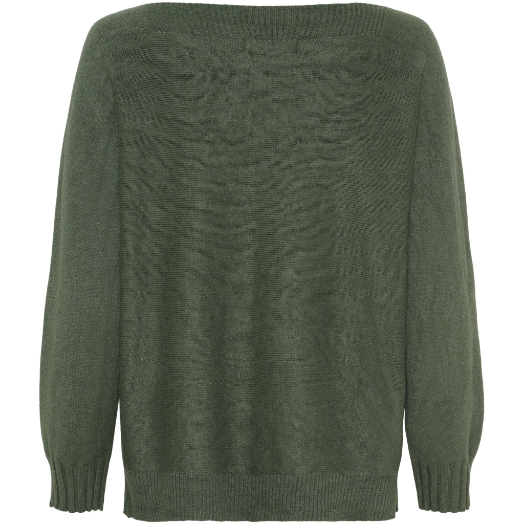 MARTA DU CHATEAU Marta du Chateau dam stickad tröja MdcFallon 9511B Knit Military509