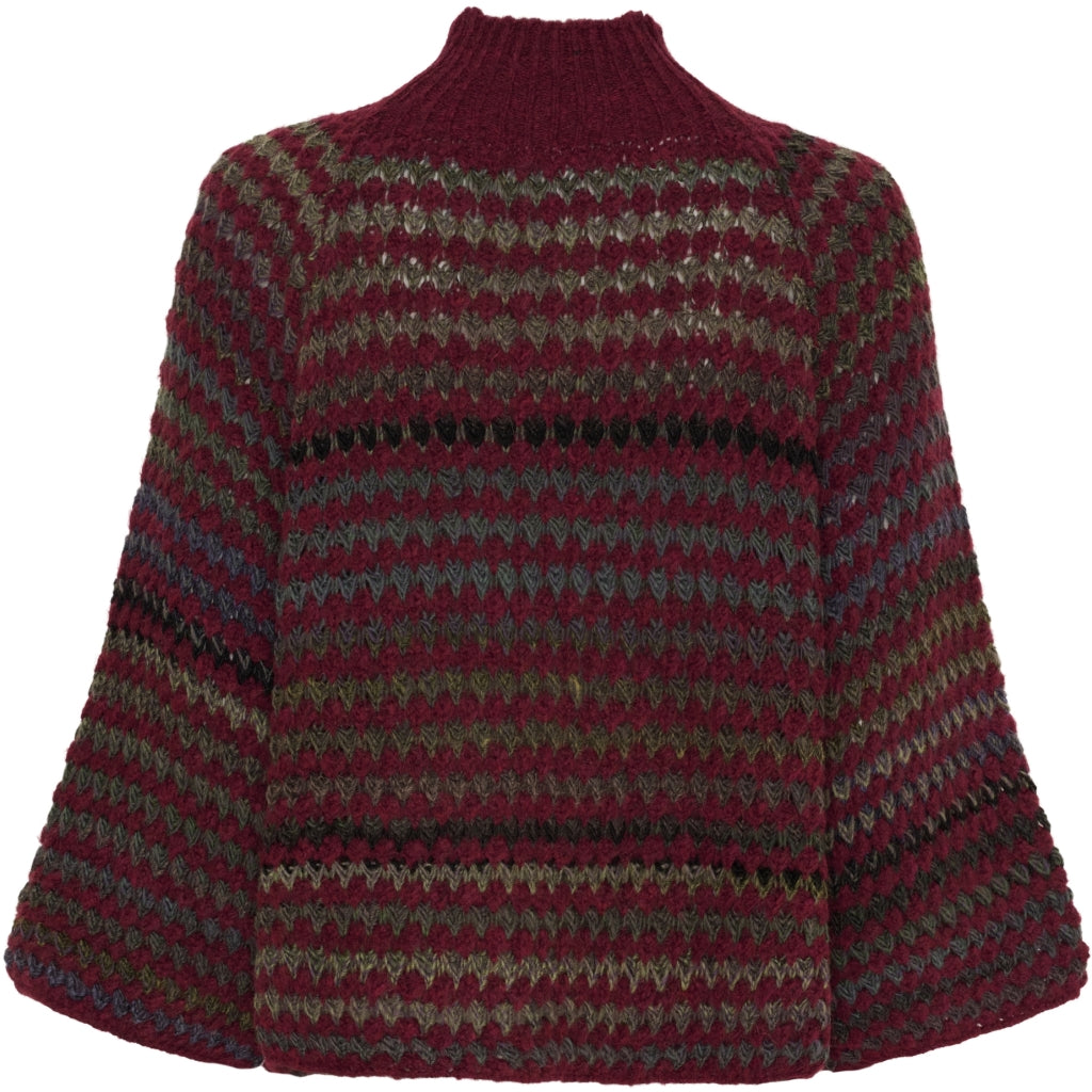 MARTA DU CHATEAU Marta du Chateau dam stickad tröja MdcFatima 25453 Knit Bordeaux