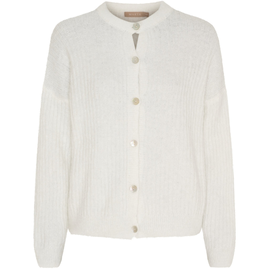 MARTA DU CHATEAU Marta du Chateau dam stickad tröja MdcFrederikke 21638 Knit White9501