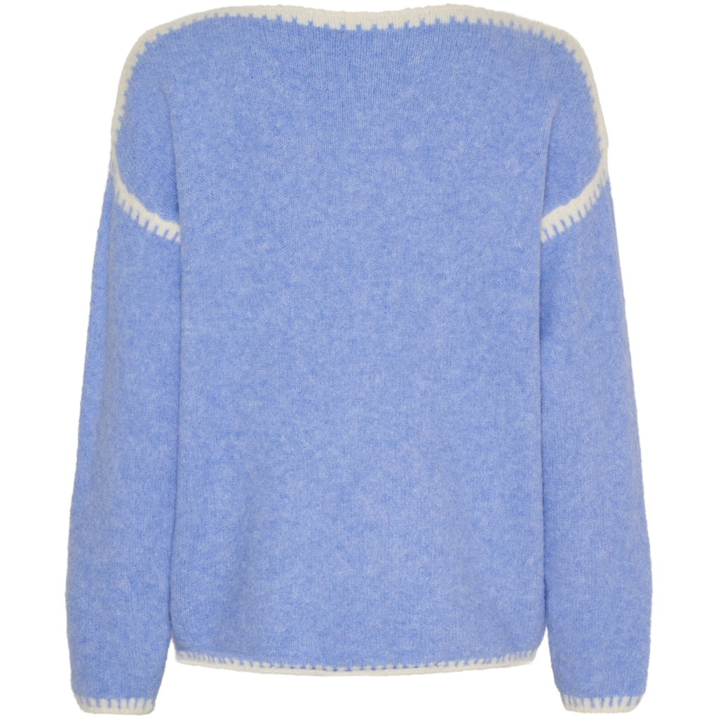 MARTA DU CHATEAU Marta du Chateau dam stickad tröja MdcLinette KN8032 Knit SkyW025