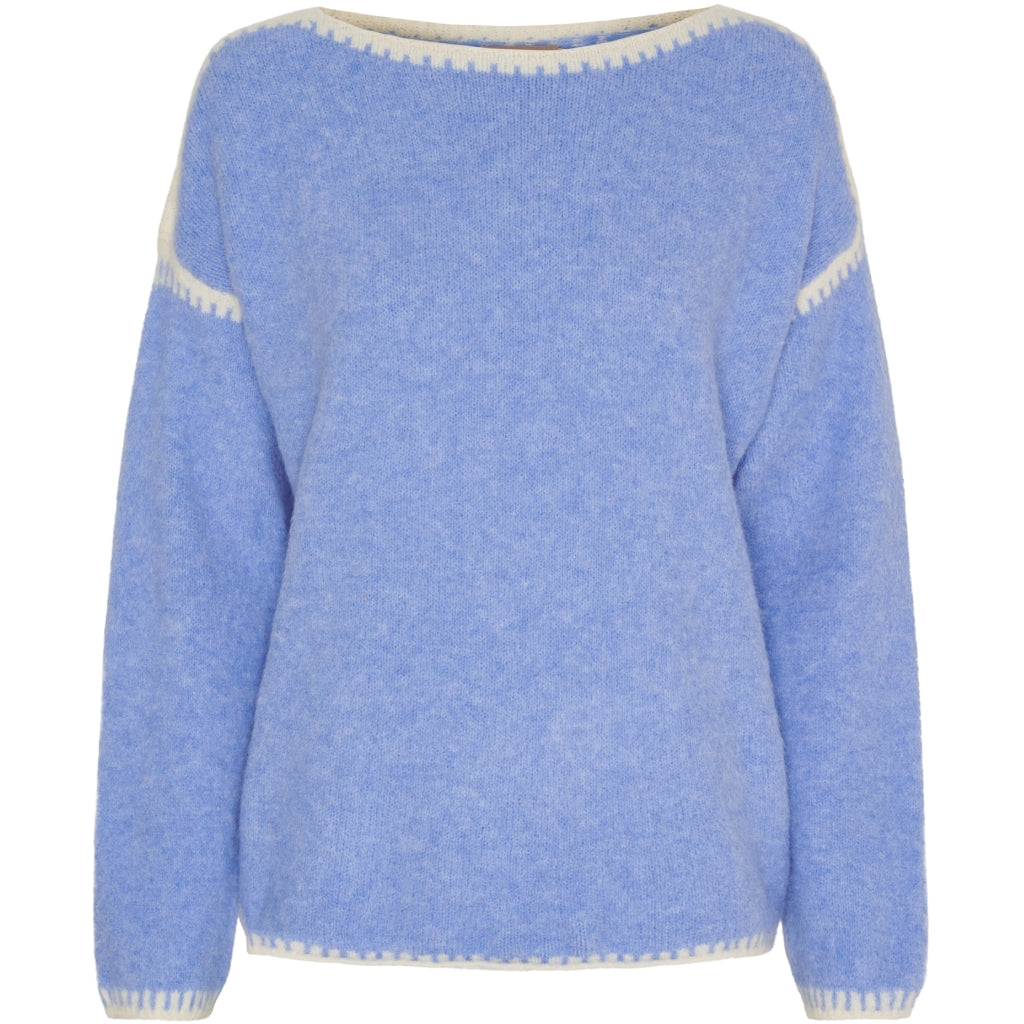 MARTA DU CHATEAU Marta du Chateau dam stickad tröja MdcLinette KN8032 Knit SkyW025