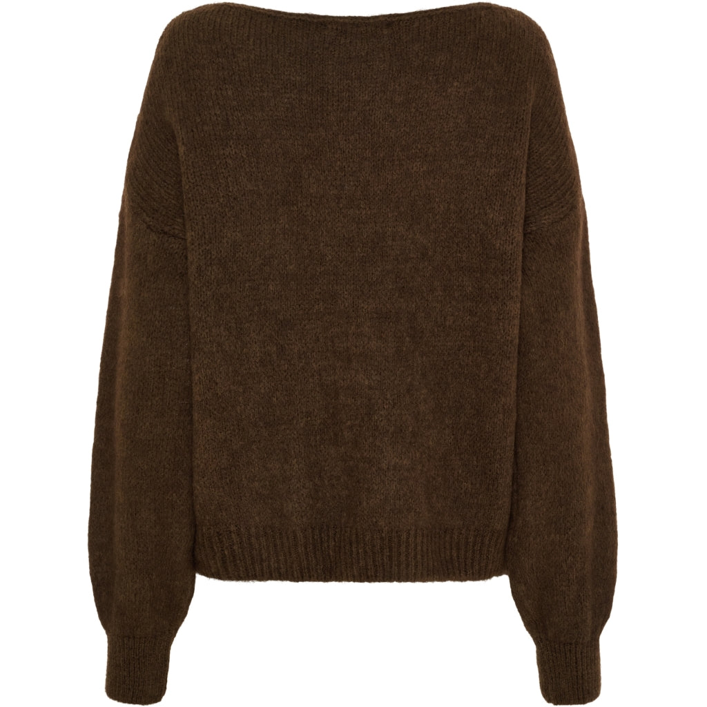 MARTA DU CHATEAU Marta du Chateau dam stickad tröja MdcRosa 5102 Knit Chocolat111909