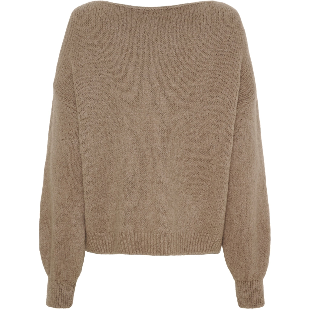MARTA DU CHATEAU Marta du Chateau dam stickad tröja MdcRosa 5102 Knit Tortora27654
