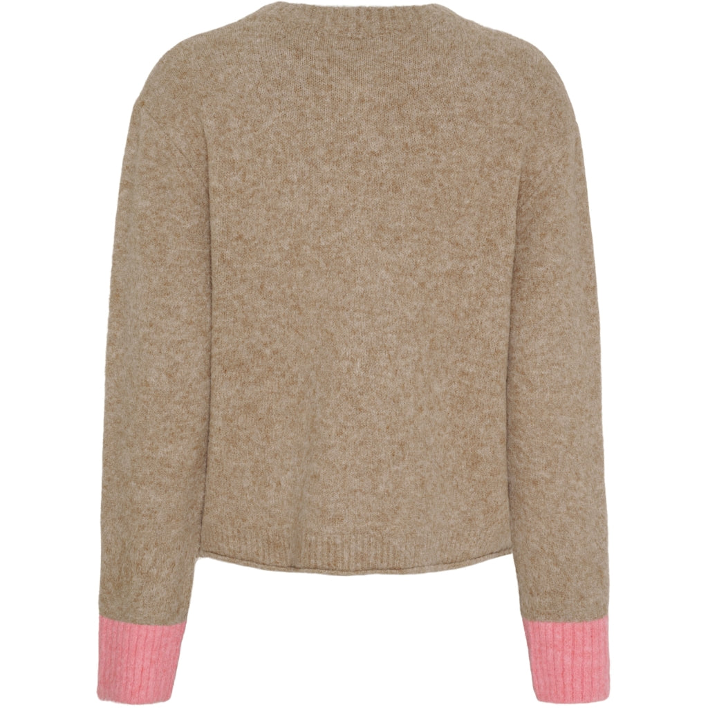 MARTA DU CHATEAU Marta du Chateau dam stickat MdcCalla KNA052 Knit Fango/PinkW057