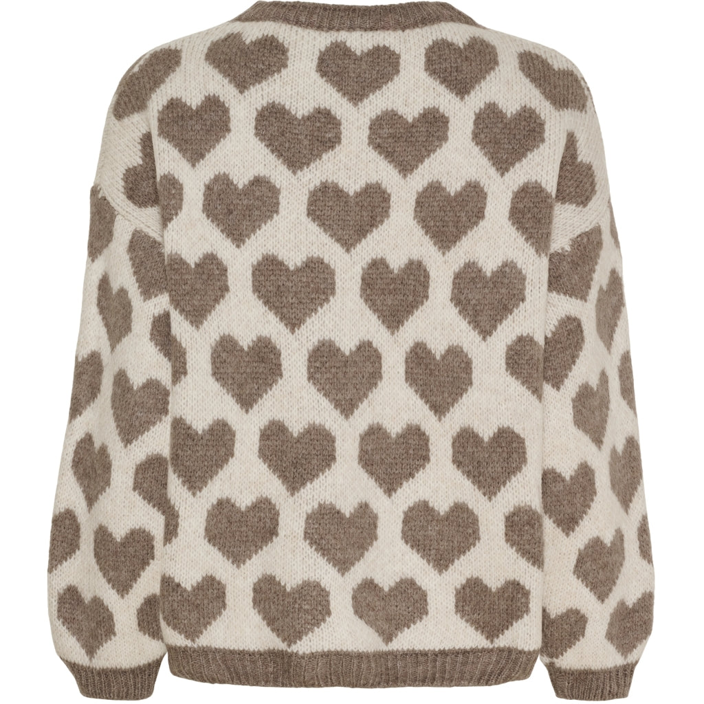 MARTA DU CHATEAU Marta du Chateau dam stickat MdcCara 9688 Knit Dark Fango