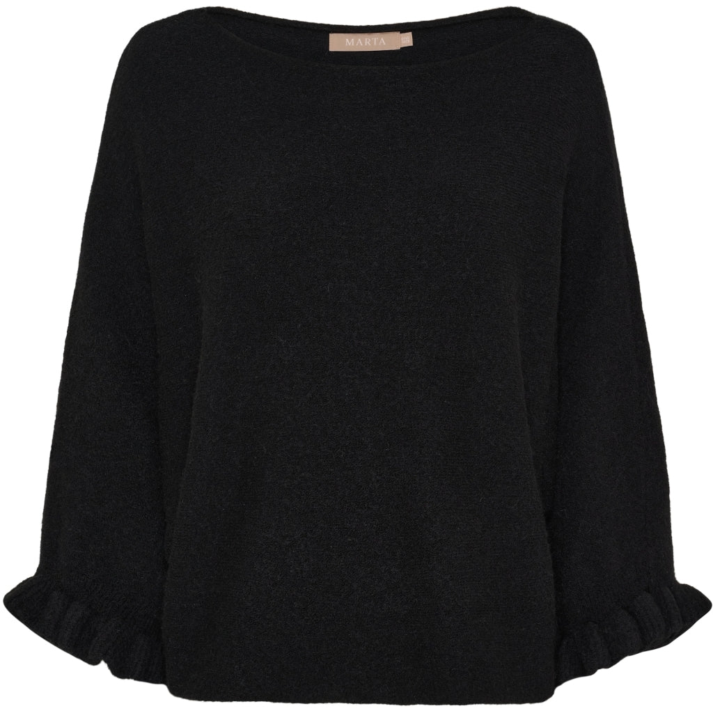 MARTA DU CHATEAU Marta du Chateau dam stickat MdcElderflower 30003 Knit Black