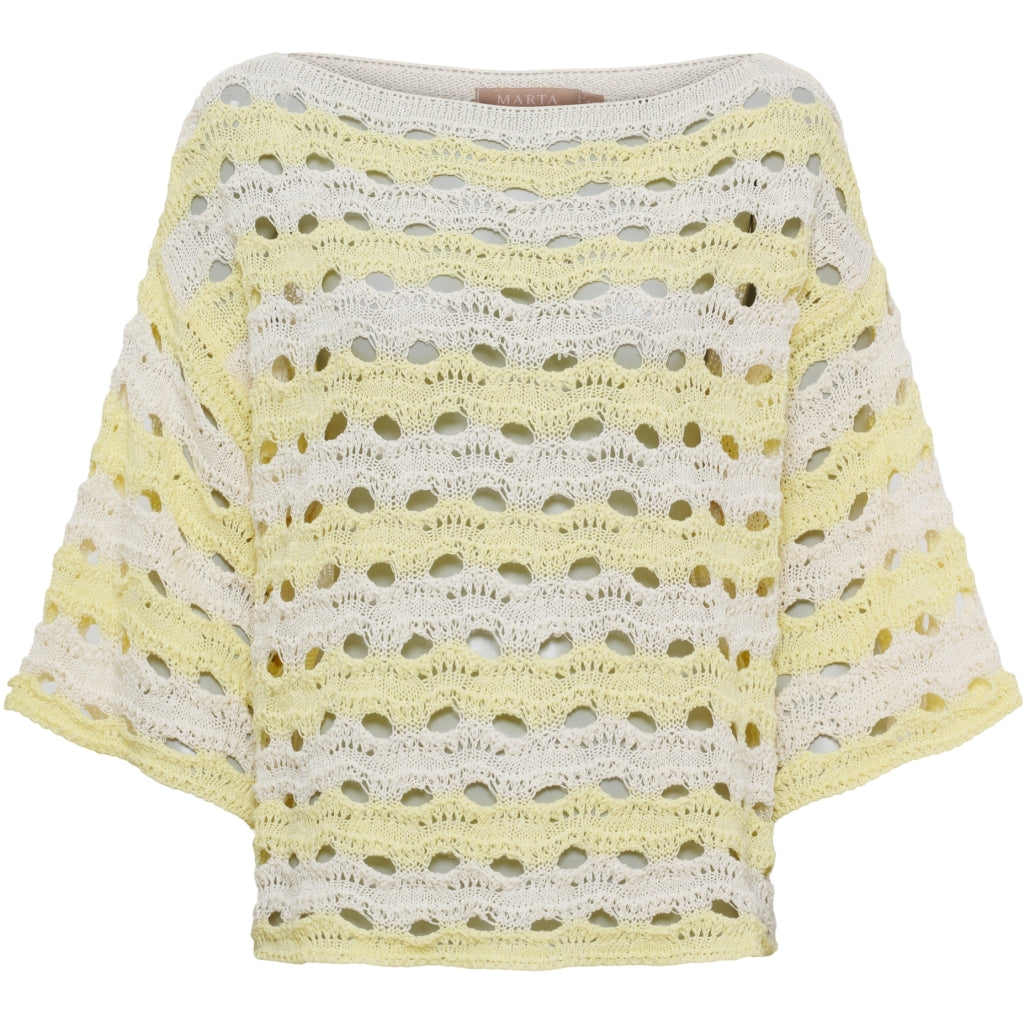MARTA DU CHATEAU Marta du Chateau dam stickning MdcBrandy KN8135 Knit Yellow