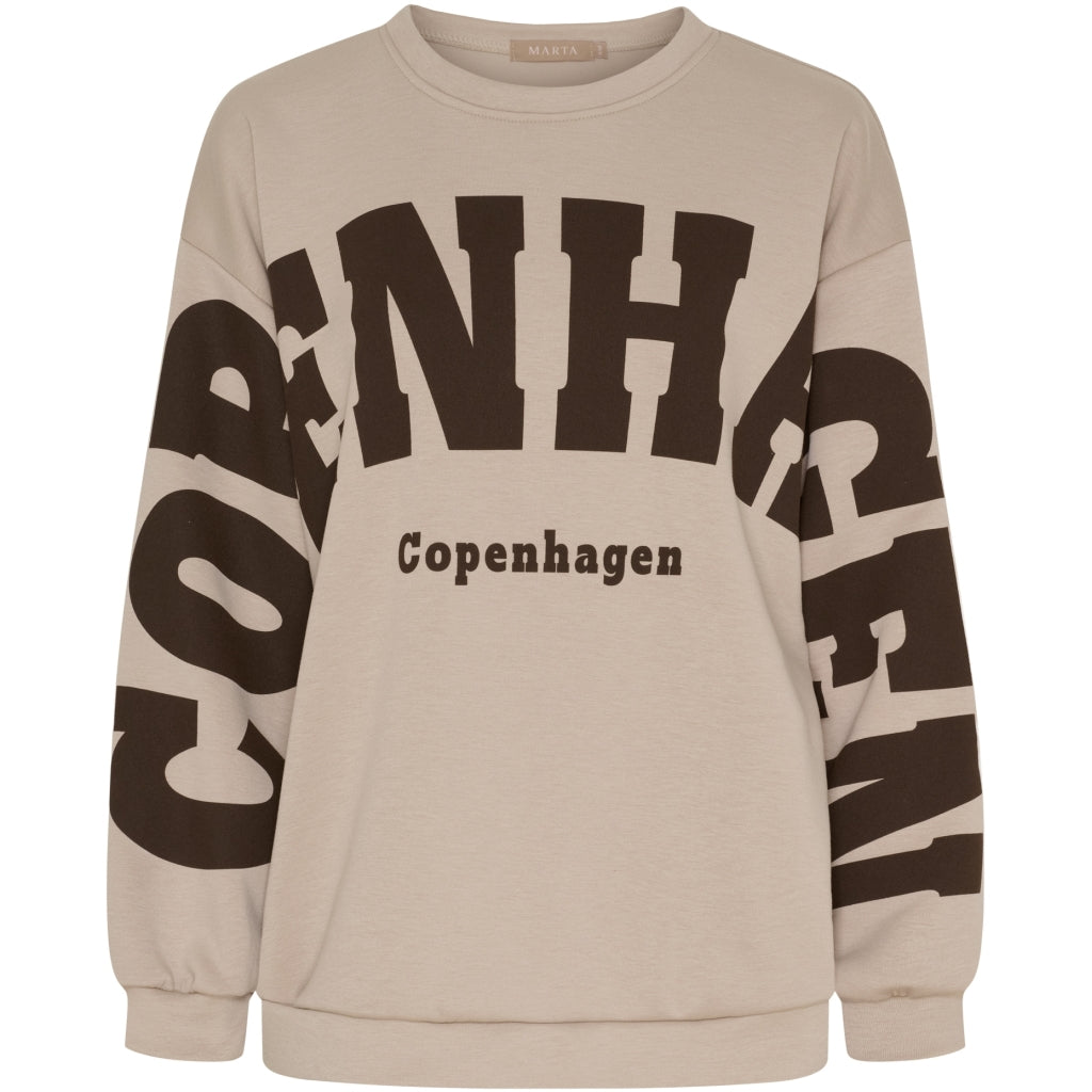 MARTA DU CHATEAU Marta du Chateau dam sweatshirt MdcHibiscus 22659 Sweatshirt Beige new