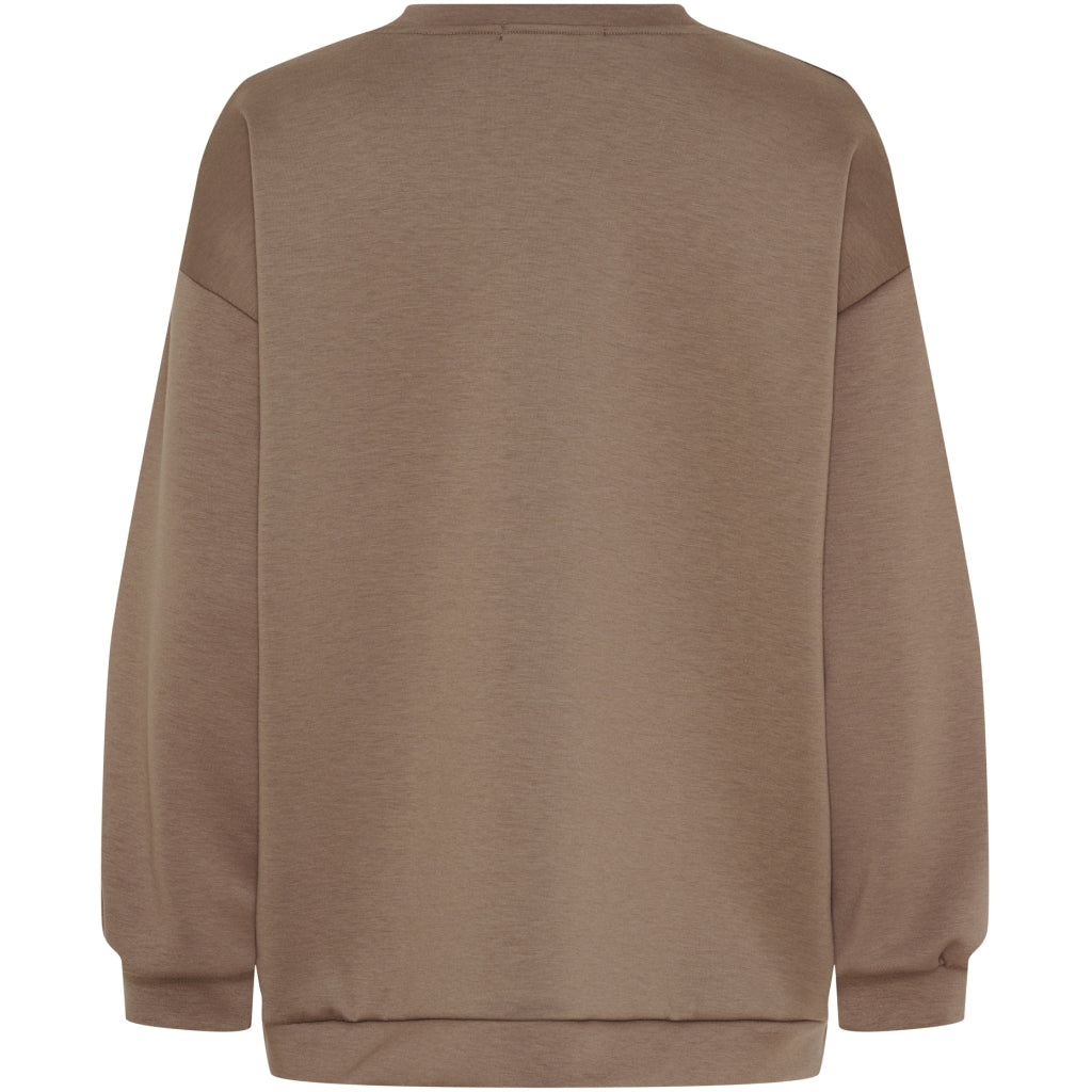 MARTA DU CHATEAU Marta du Chateau dam sweatshirt MdcHibiscus 22659 Sweatshirt Fango