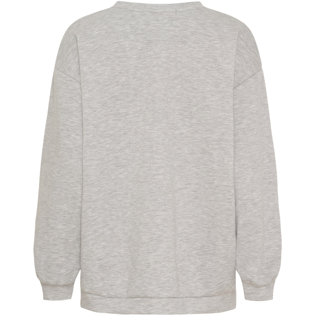 MARTA DU CHATEAU Marta du Chateau dam sweatshirt MdcHibiscus 22659 Sweatshirt Grey/Black