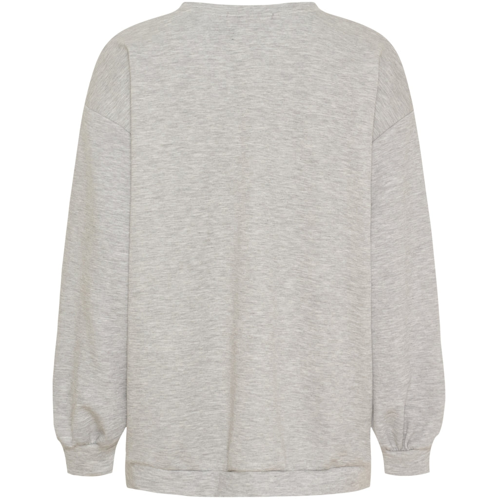 MARTA DU CHATEAU Marta du Chateau dam sweatshirt MdcHibiscus 22659 Sweatshirt Grey/yellow