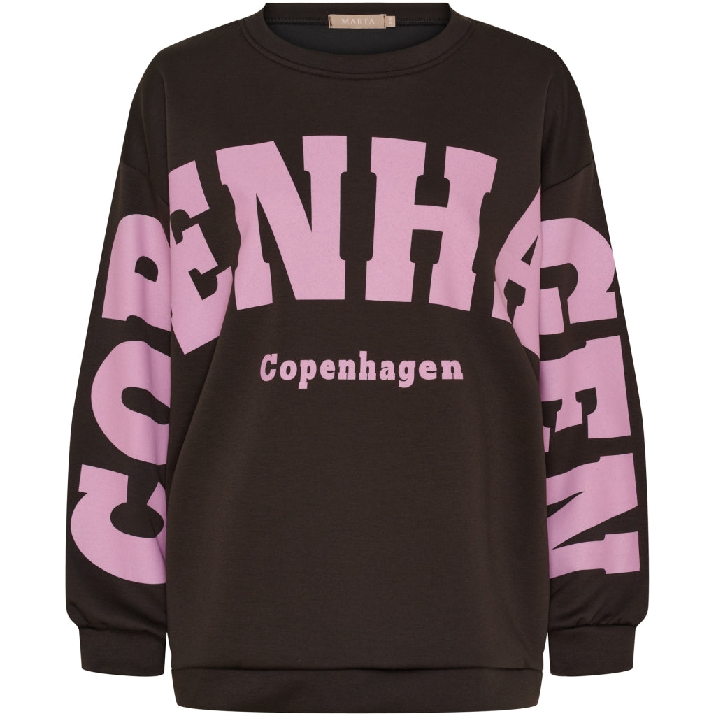 MARTA DU CHATEAU Marta du Chateau dam sweatshirt MdcHibiscus 22659 Sweatshirt Moro