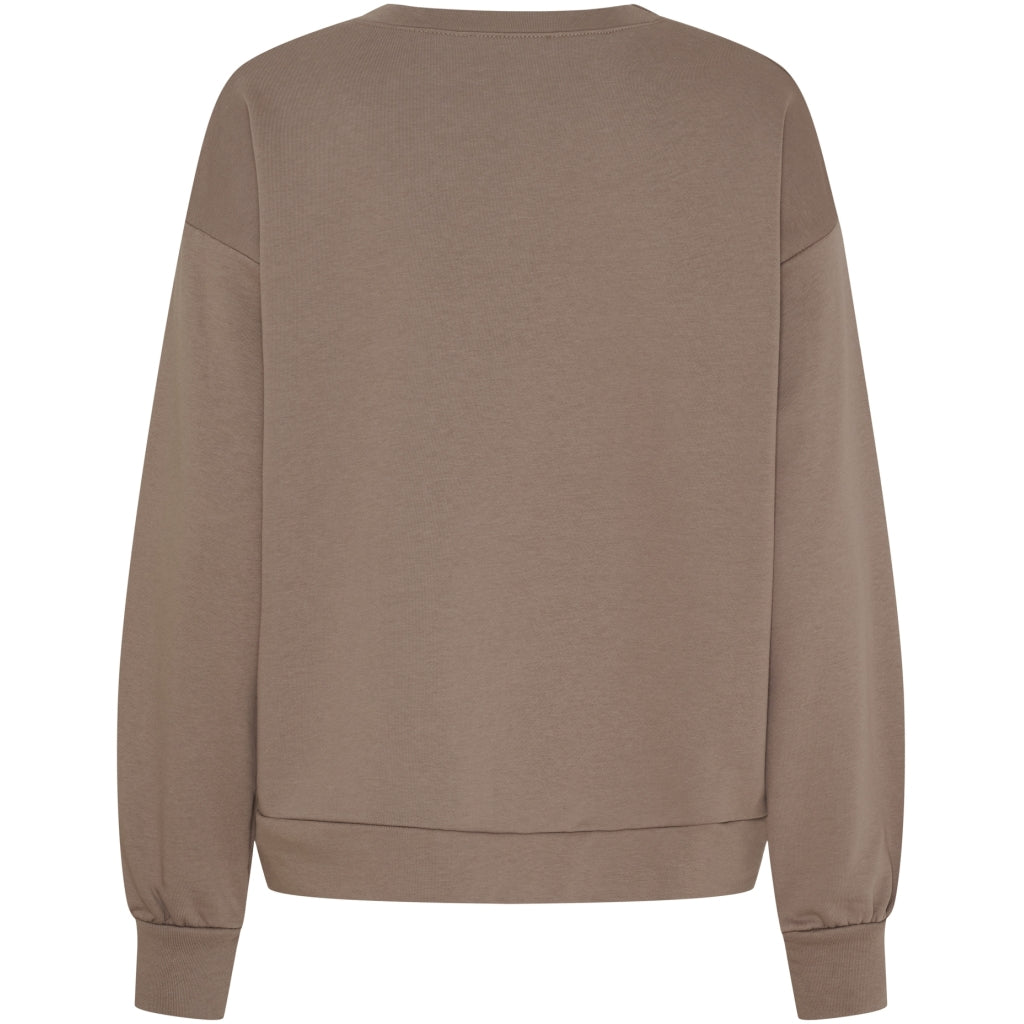 MARTA DU CHATEAU Marta du Chateau dam sweatshirt MdcJessa 7976 Sweatshirt Fango Melange