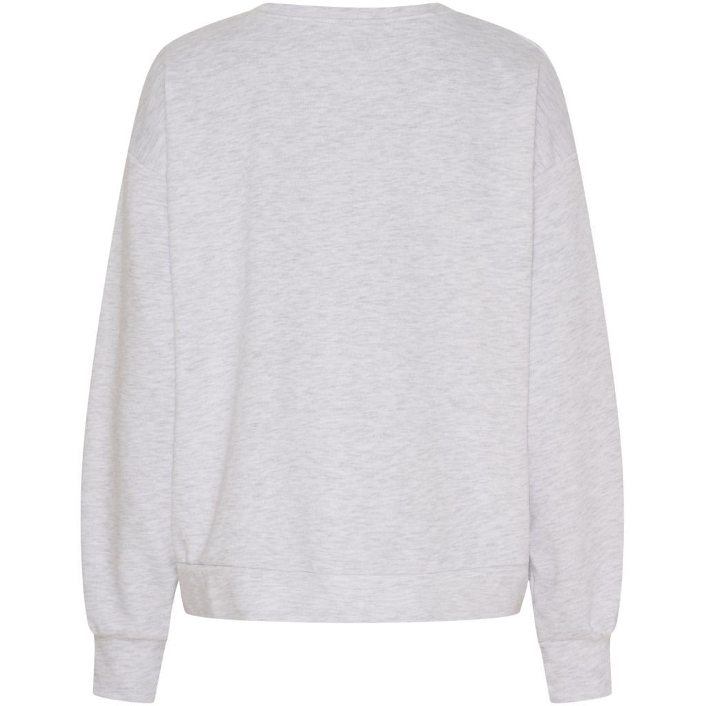 MARTA DU CHATEAU Marta du Chateau dam sweatshirt MdcJessa 7976 Sweatshirt Light Grey Melange