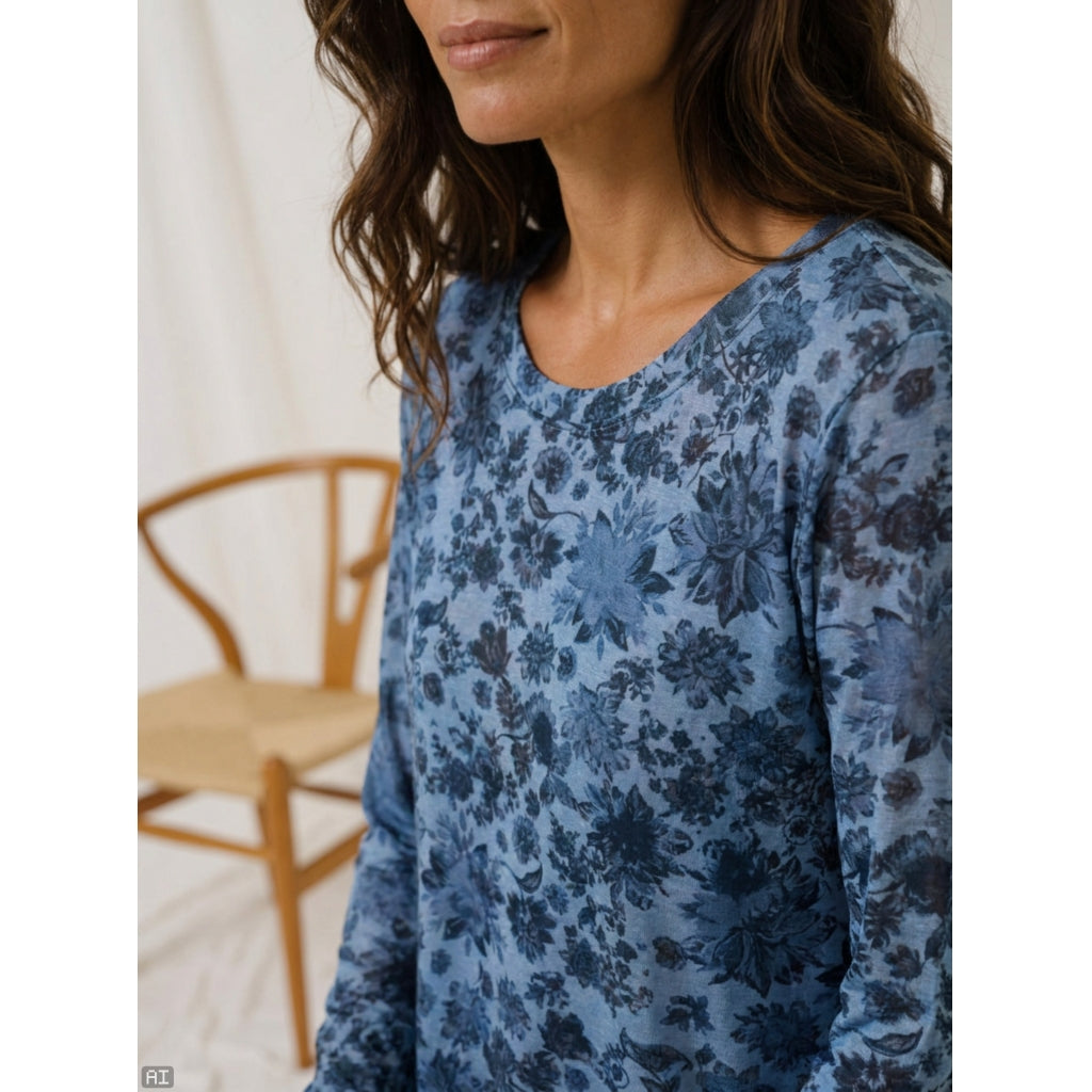 MARTA DU CHATEAU Marta du Chateau dam topp MdcElissa 7914 Top Jeans11279tpd