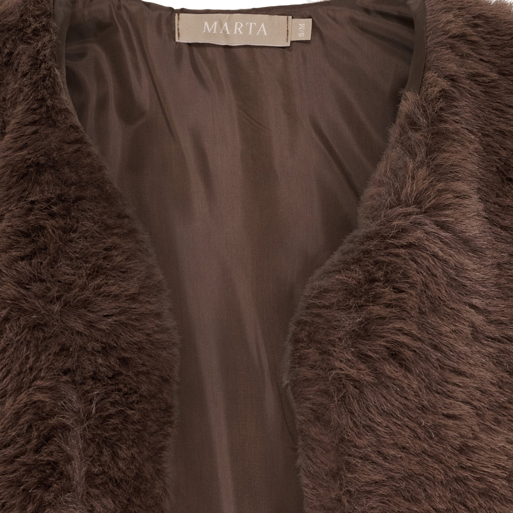 MARTA DU CHATEAU Marta du Chateau dam väst MdcArlette 85896 Vest Marrone2