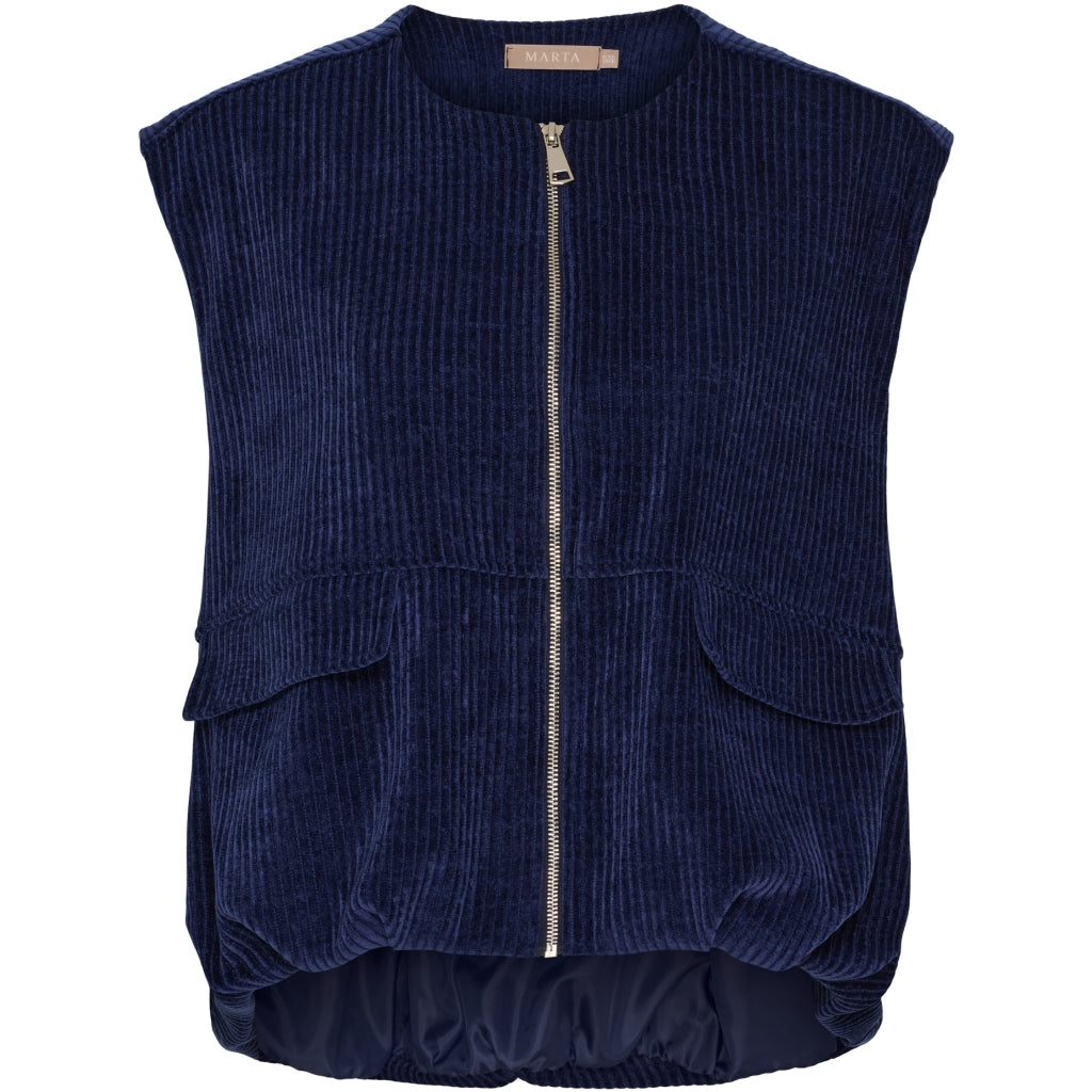 MARTA DU CHATEAU Marta du Chateau dam väst MdcFreya 55009 Vest BlueNavy1