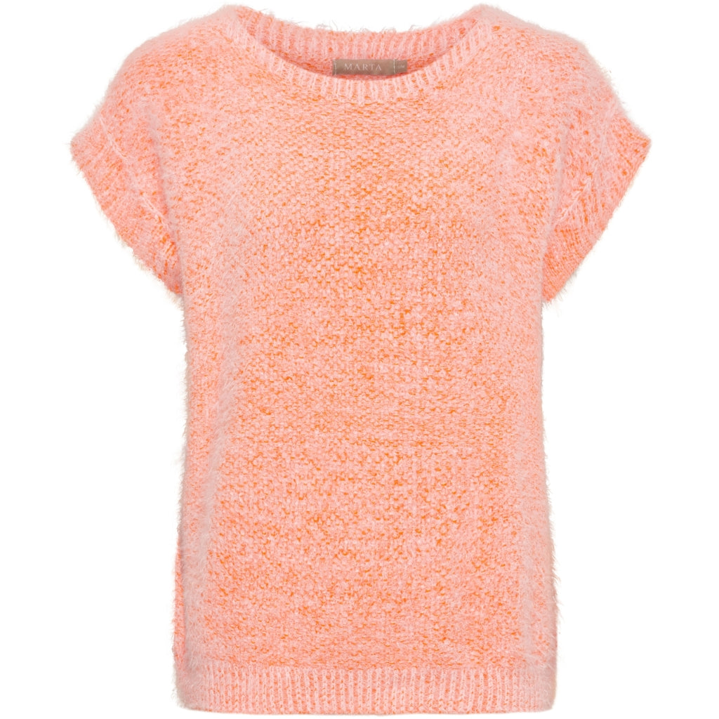 MARTA DU CHATEAU Marta du Chateau dam väst MdcLaya 8039 Knit Vest Orange