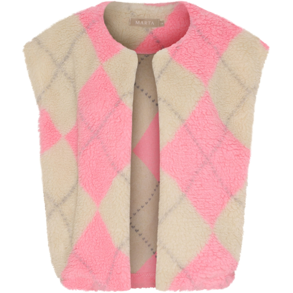 MARTA DU CHATEAU Marta du Chateau dam väst MdcPam 26801 Vest Beige/Rose