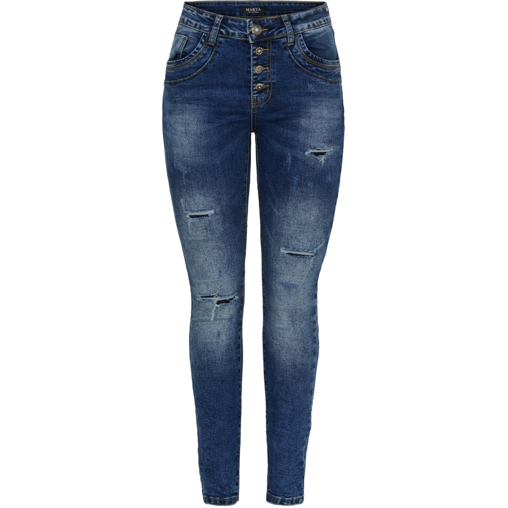 MARTA DU CHATEAU Marta du Chateau dam jeans MdcAna Mdc176-26164 Jeans Dark Blue Denim