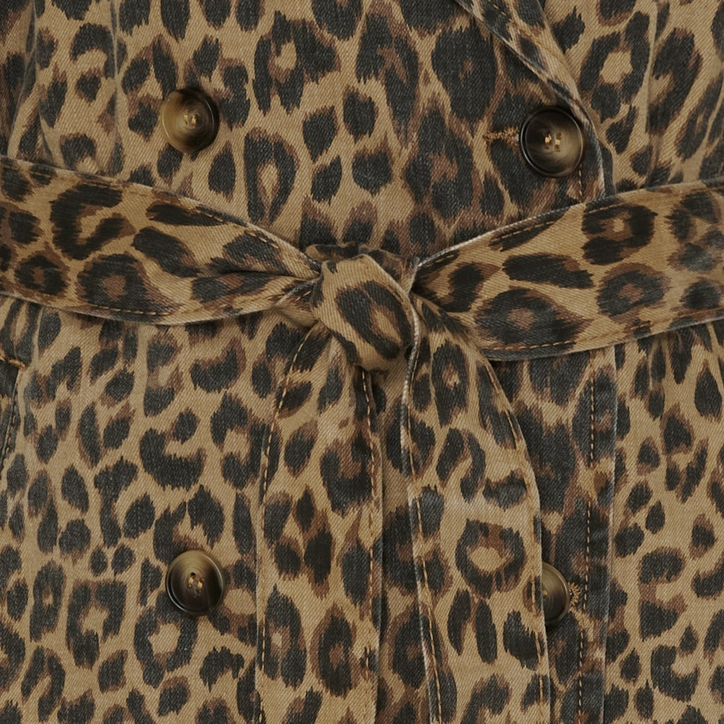 MARTA DU CHATEAU Marta du Chateau dam jacka MdcVilaJeans Mdc189-V8206 Jacket Leopard