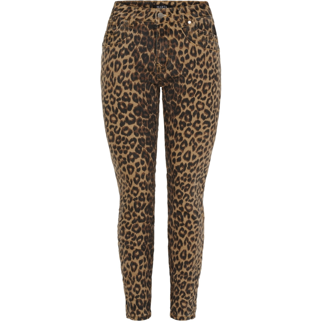 MARTA DU CHATEAU Marta du Chateau dam jeans MdcSilva MDC195-8174 Jeans Leopard