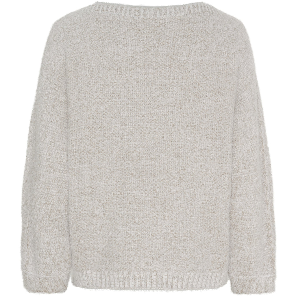 MARTA DU CHATEAU Marta du Chateau dam stickad tröja MdcAnouk 8038 Knit Fango