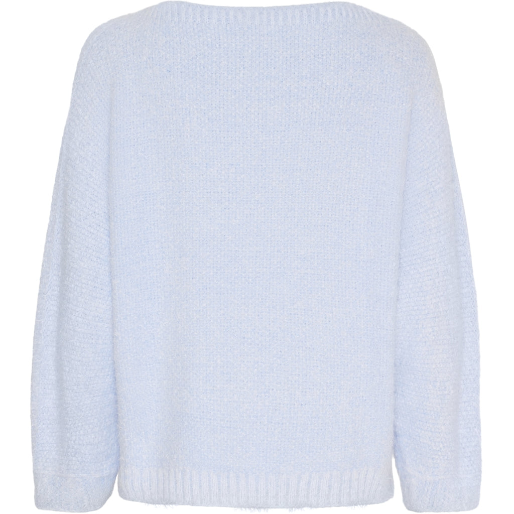 MARTA DU CHATEAU Marta du Chateau dam stickad tröja MdcAnouk 8038 Knit Sky Blue