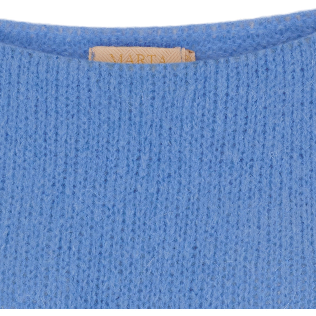 MARTA DU CHATEAU Marta du Chateau dam stickad tröja MdcRosa 5102 Knit Azure Blue