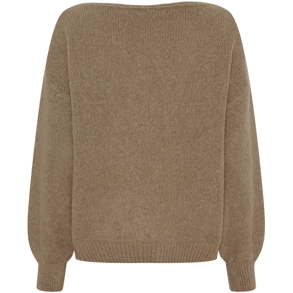 MARTA DU CHATEAU Marta du Chateau dam stickad tröja MdcRosa 5102 Knit Tortora