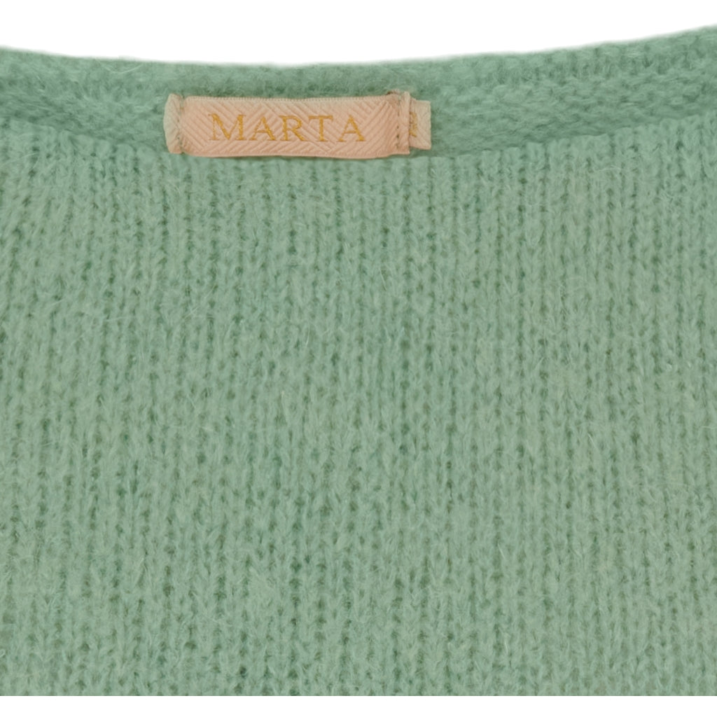 MARTA DU CHATEAU Marta du Chateau dam stickad tröja MdcRosa 5102 Knit salvia