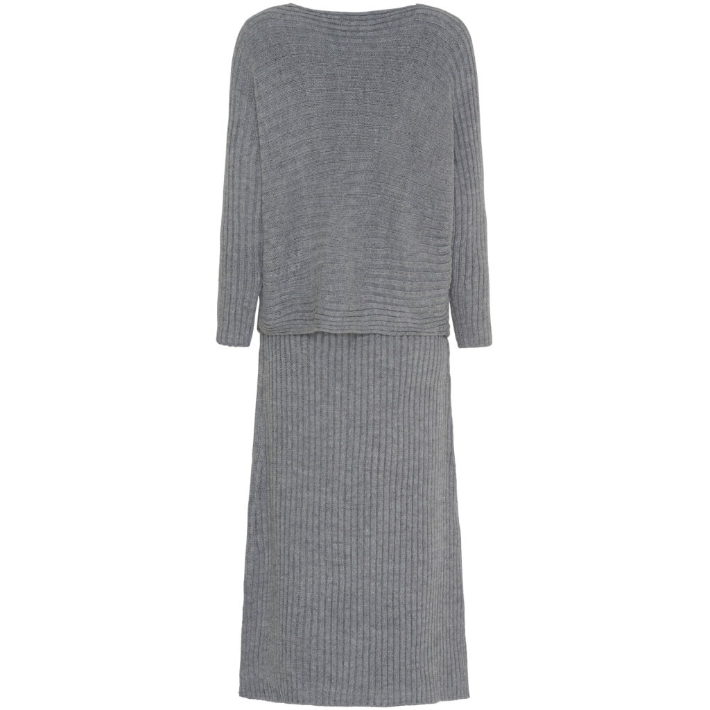 MARTA DU CHATEAU Marta du Chateau dam stickat set MdcErmelinde 9252 Set Medium grey