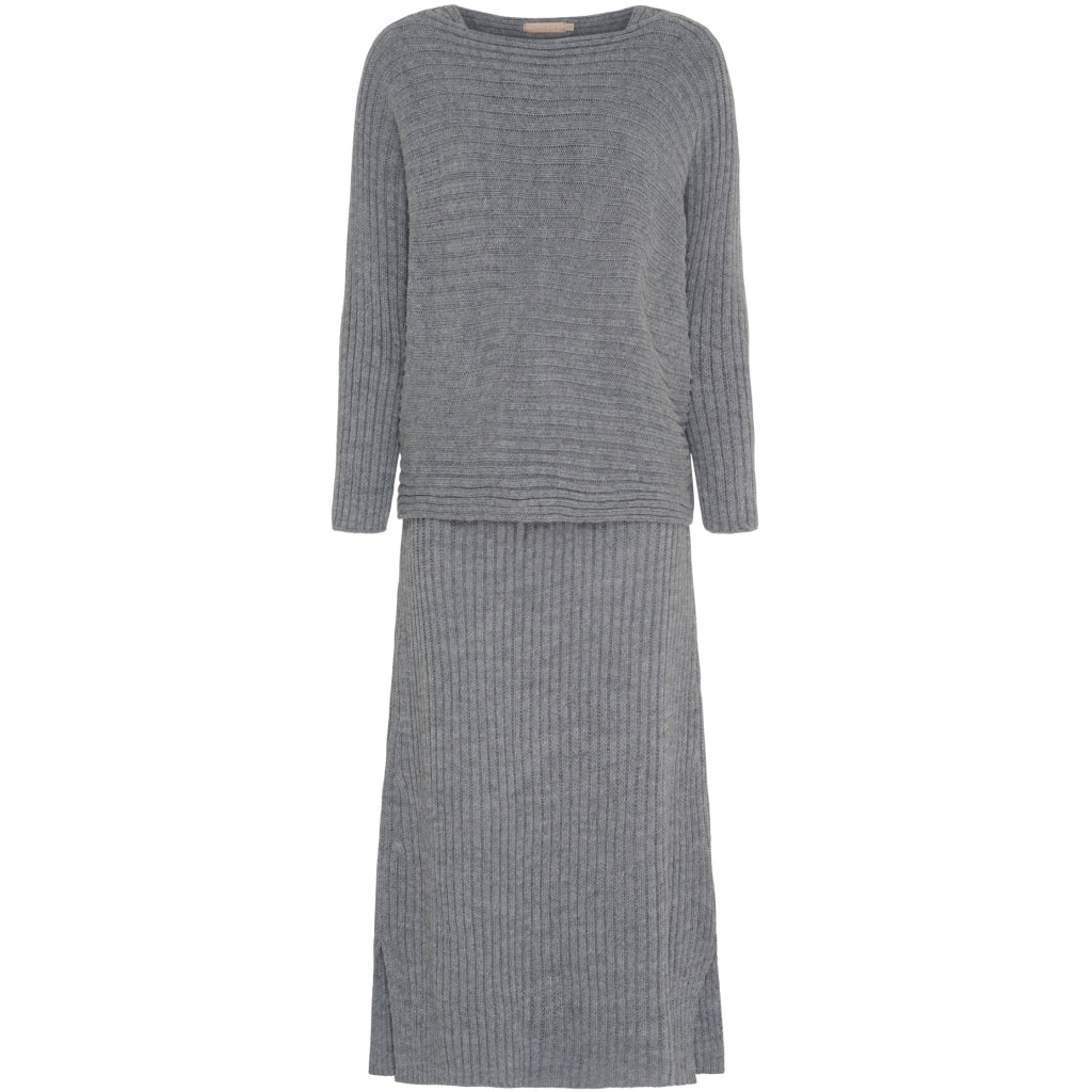 MARTA DU CHATEAU Marta du Chateau dam stickat set MdcErmelinde 9252 Set Medium grey