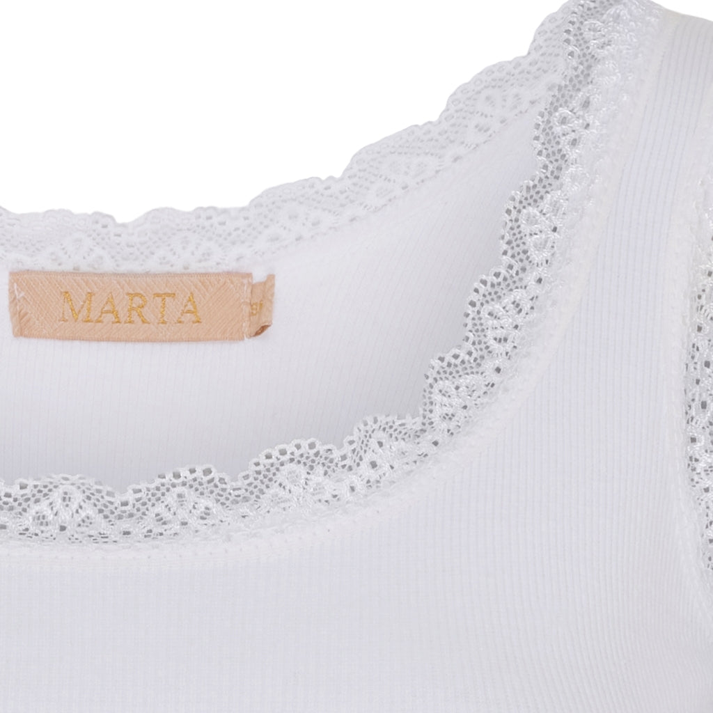 MARTA DU CHATEAU Marta du Chateau dam top MdcAngeline 2499 Top White
