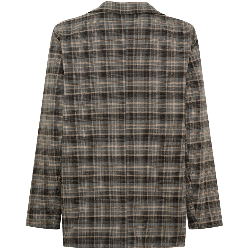 MARTA DU CHATEAU Marta du chateau Dam Blazer MdcCharm 15502 Rutig Blazer Grey