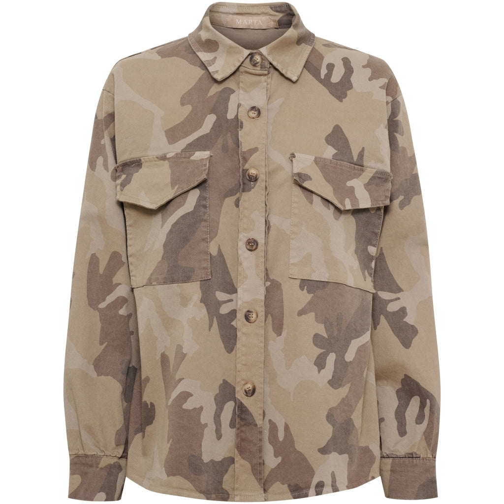 MARTA DU CHATEAU Marta du chateau Dam Jacka MdcMoonstone 68831 Jacket Beige camo