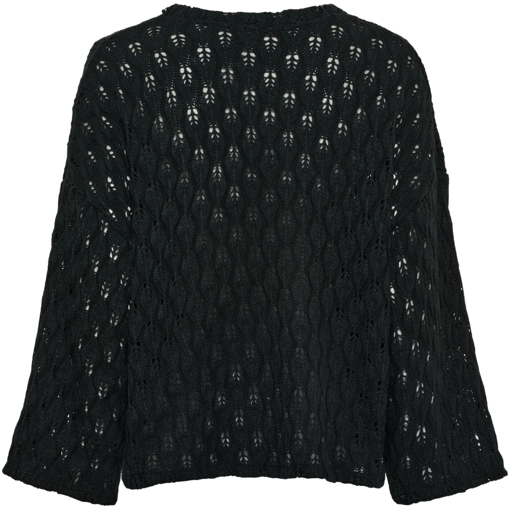 MARTA DU CHATEAU Marta du chateau Dam Stickad MdcPeach 2785 Knit Black