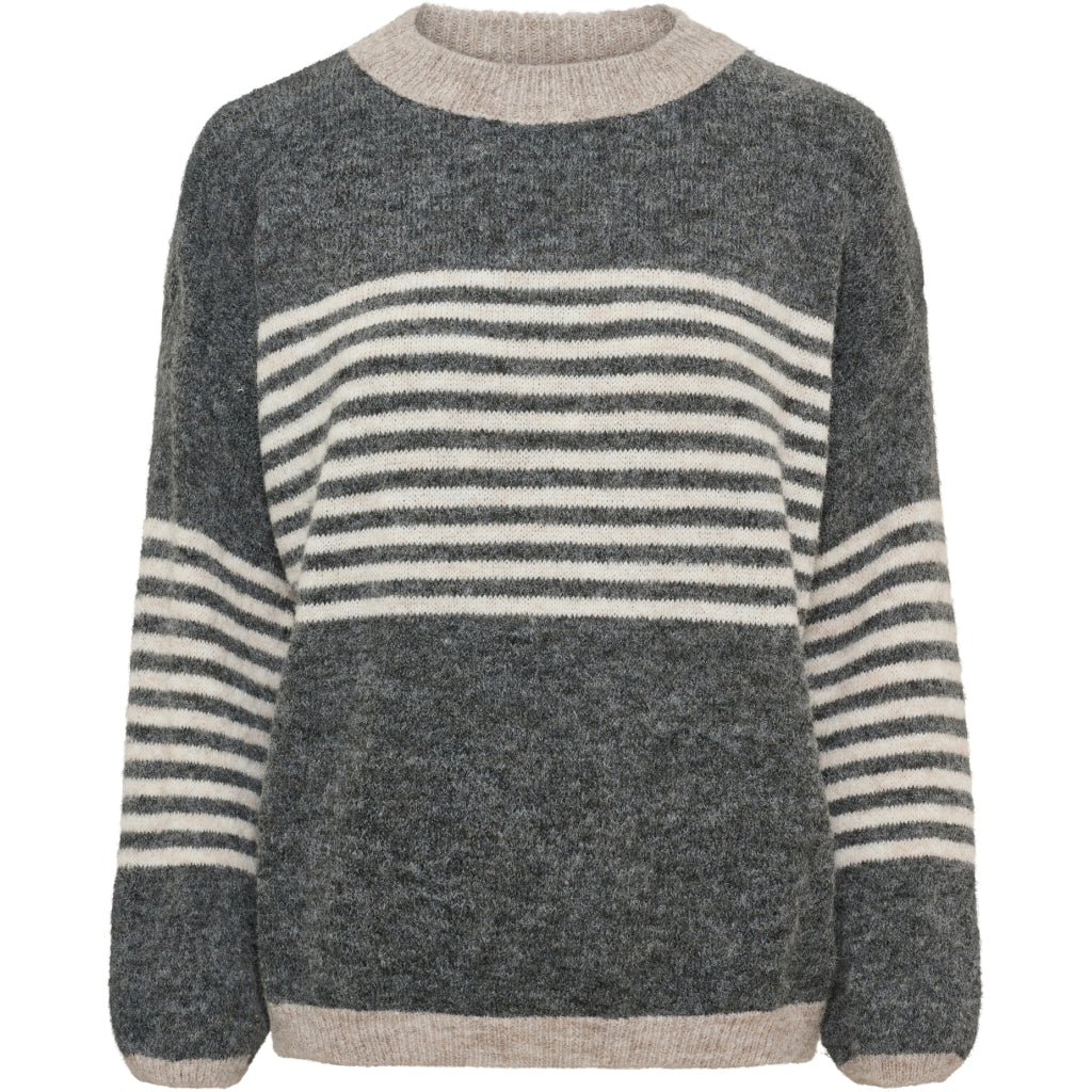 MARTA DU CHATEAU Marta du chateau Dam Stickad MdcSicilia 8155- Knit Grey