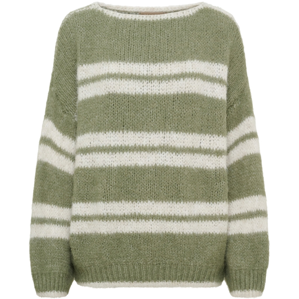 MARTA DU CHATEAU Marta du chateau Dam Stickat MdcAvellina 65969 Knit Salvia/Beige