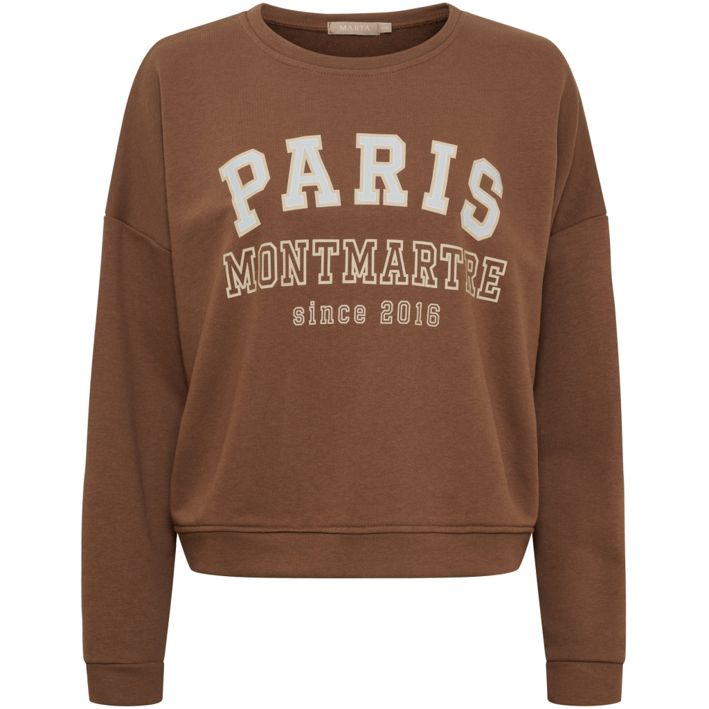 MARTA DU CHATEAU Marta du chateau Dam Sweatshirt MdcOceana 261838 Sweatshirt Chocolato6