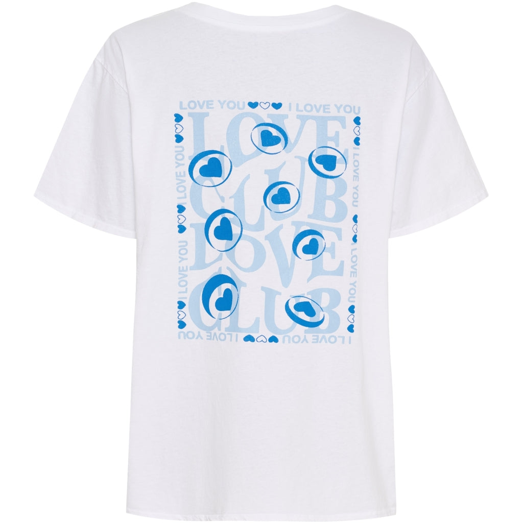 MARTA DU CHATEAU Marta du chateau dam T-shirt MdcInge -0532 T-shirt White/Azzuro