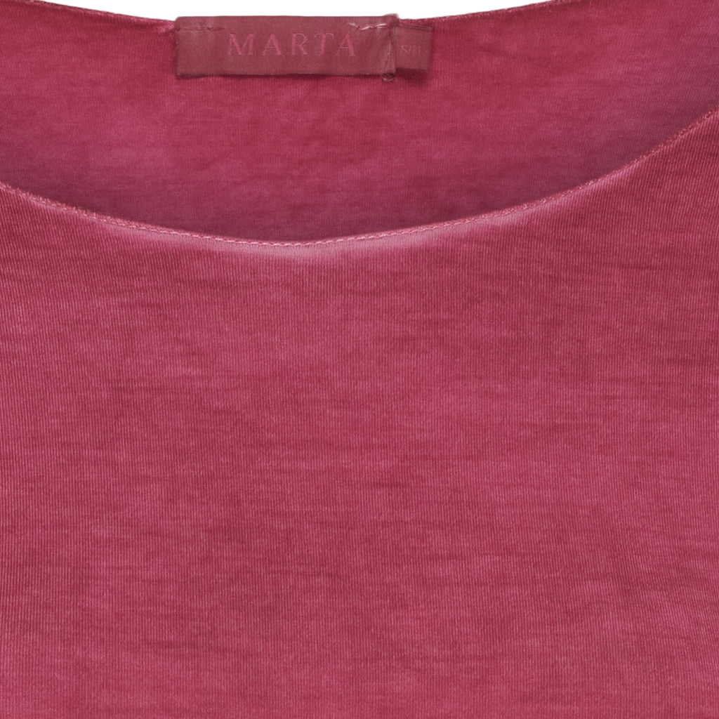 MARTA DU CHATEAU Marta du chateau dam blus 11297 T-shirt long sleeves Bordeaux