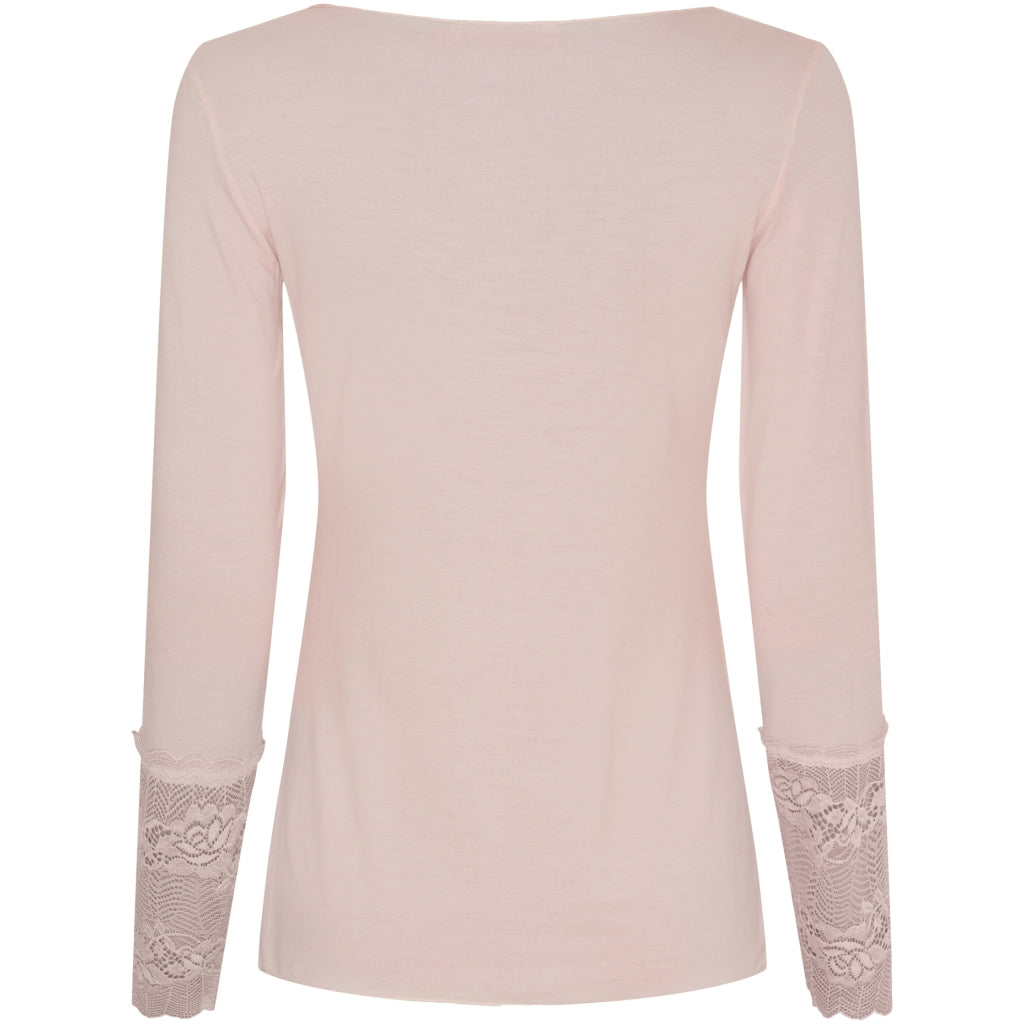 MARTA DU CHATEAU Marta du chateau dam blus 11297 T-shirt long sleeves Cipria