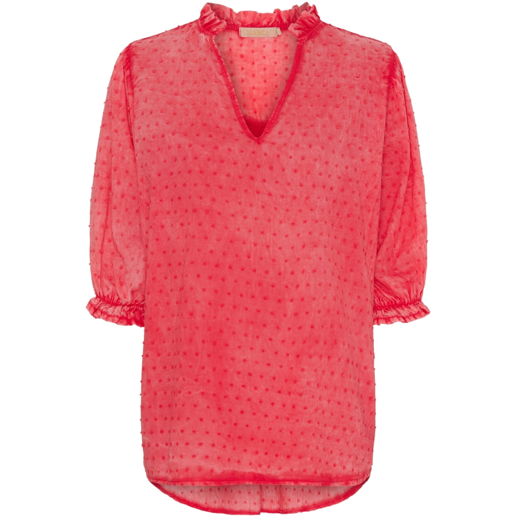 MARTA DU CHATEAU Marta du chateau dam blus 1471 Blouse Rosso4539