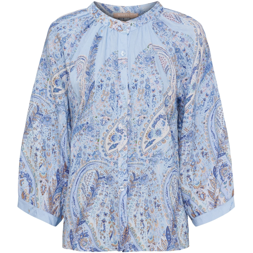 MARTA DU CHATEAU Marta du chateau dam blus MDCJayla Blouse CelesteGJ6812m2n