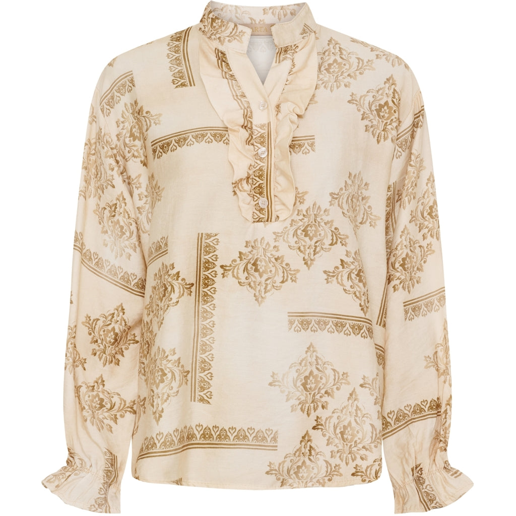 MARTA DU CHATEAU Marta du chateau dam blus MdcJoceline 5891 Shirt Beige462
