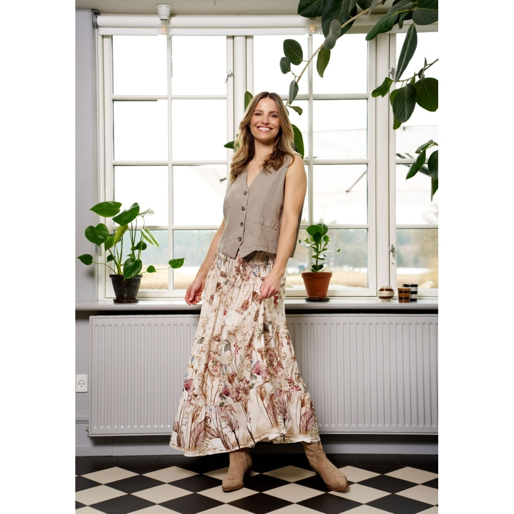 MARTA DU CHATEAU Marta du chateau dam kjol MdcPrincess 5201 Skirt BeigeXPA5021