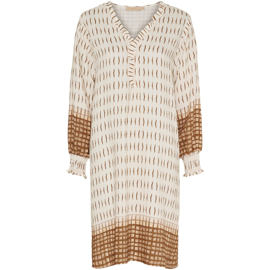 MARTA DU CHATEAU Marta du chateau dam klänning MdcMariana 6427A Dress Tabacco521tpu