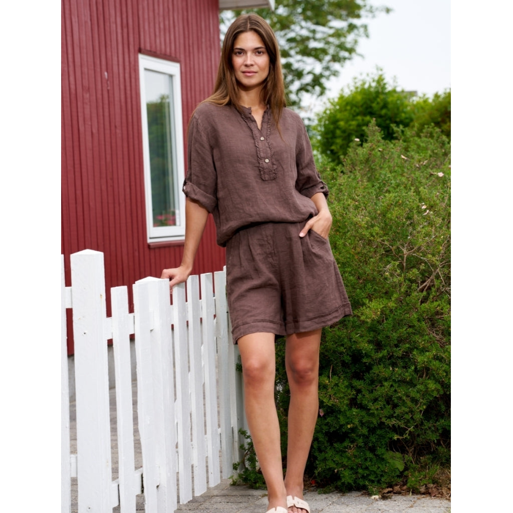 MARTA DU CHATEAU Marta du chateau dam shorts 61072 Shorts Cold brown